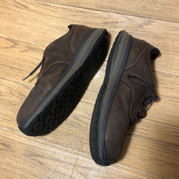 Timberland Pro men lace up brown leather shoes workwear, steel toe, 7 main image 14